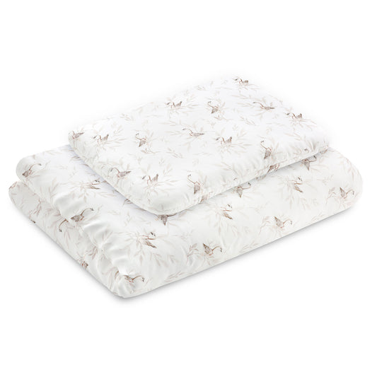 Set lettino Trapunta 135 x 100 cm con il cuscino 60 x 40cm Gooses