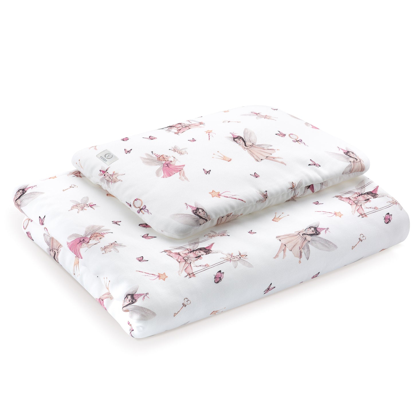 Set lettino Trapunta 100x75cm con il cuscino 40x30cm Fairy Land