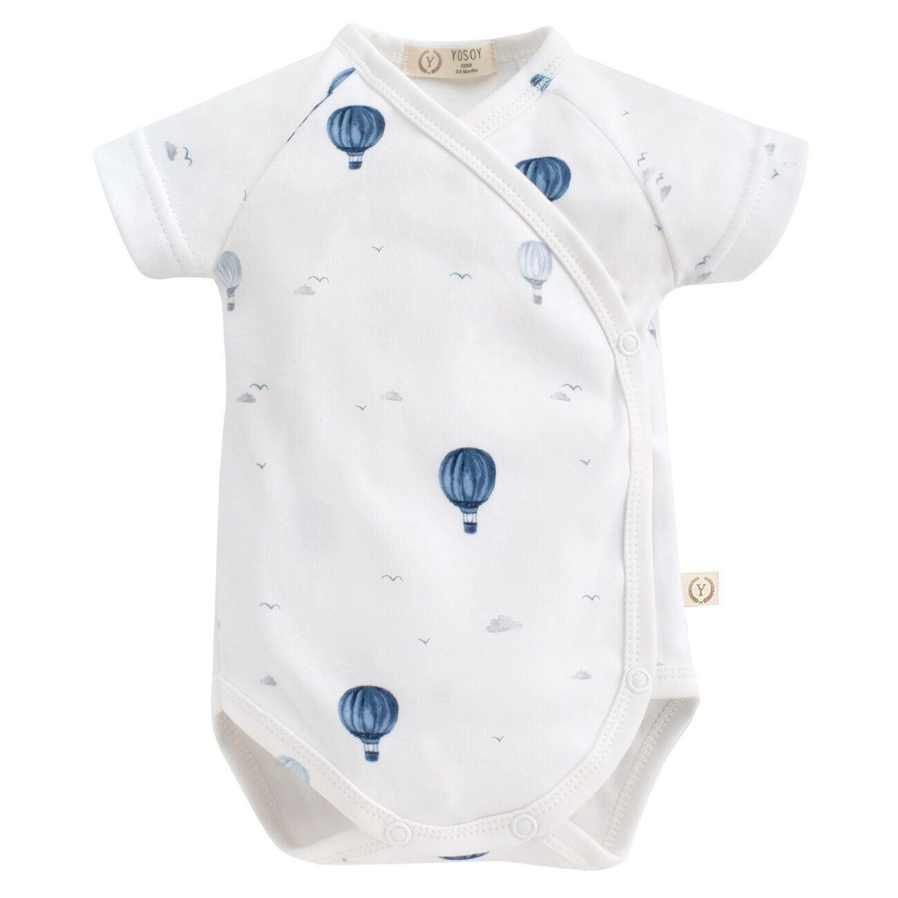 Body cotone organico manica corta 62cm BALLOONS