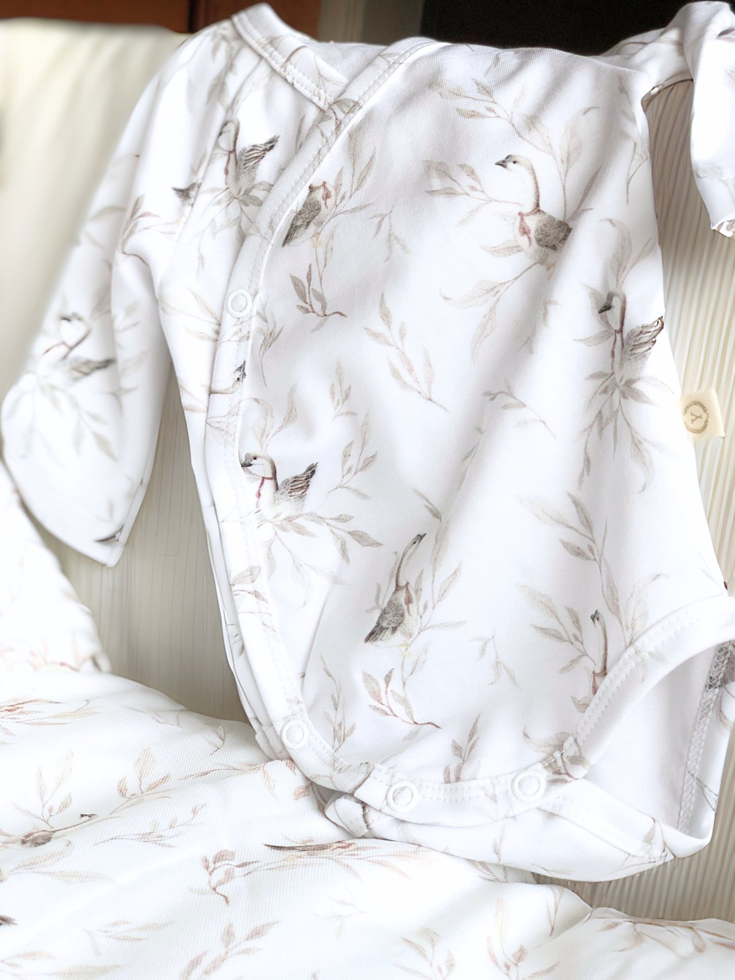 Body Cotone Organico Manica Lungha 62CM GOOSES
