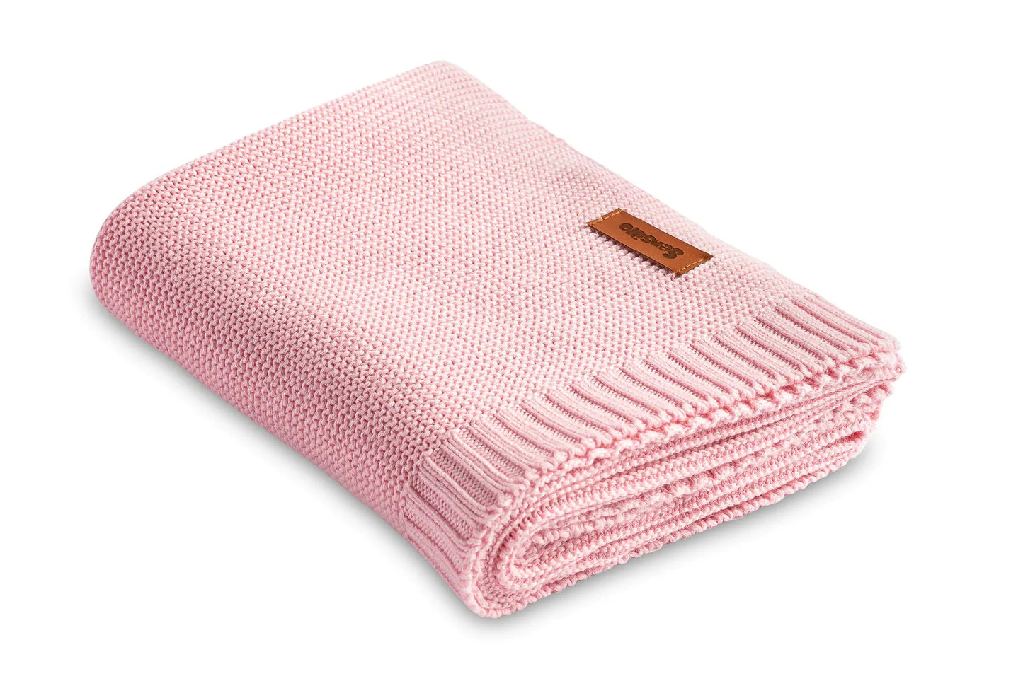 Copertina cotone, bambù / rosa chiaro 80 x 100 cm