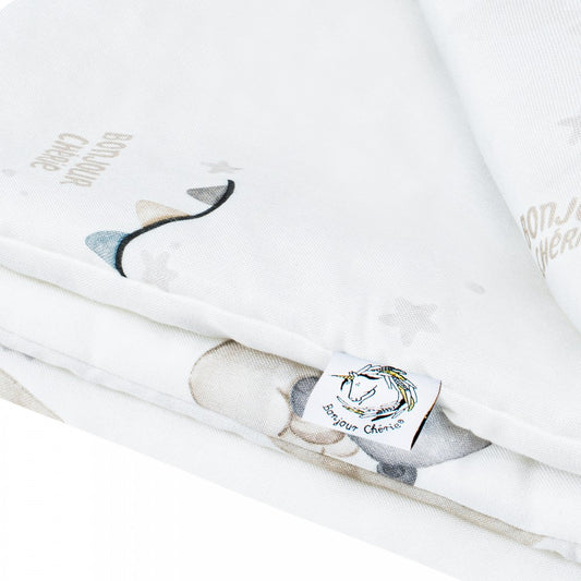 Trapunta imbottita anallergica neonato 65 x 75 cm ORSETTI