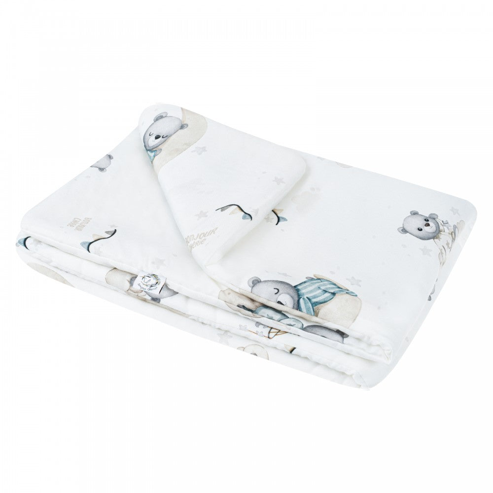 Trapunta imbottita anallergica neonato 65 x 75 cm ORSETTI