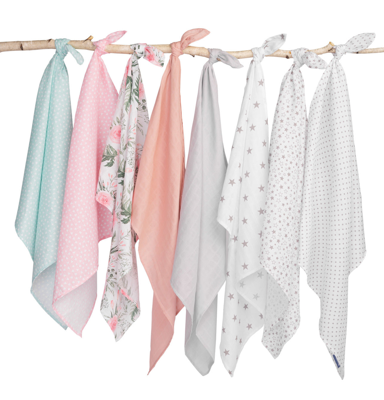 Panno in mussola neonato 70x 80 cm PEONIA
