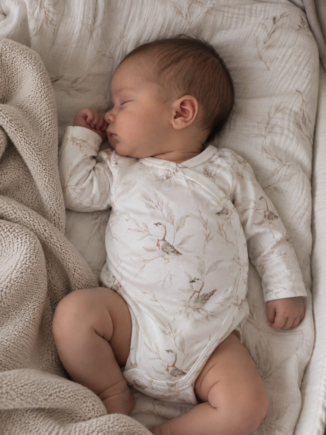 BODY NEONATO MANICA LUNGA IN COTONE ORGANICO – GOOSES