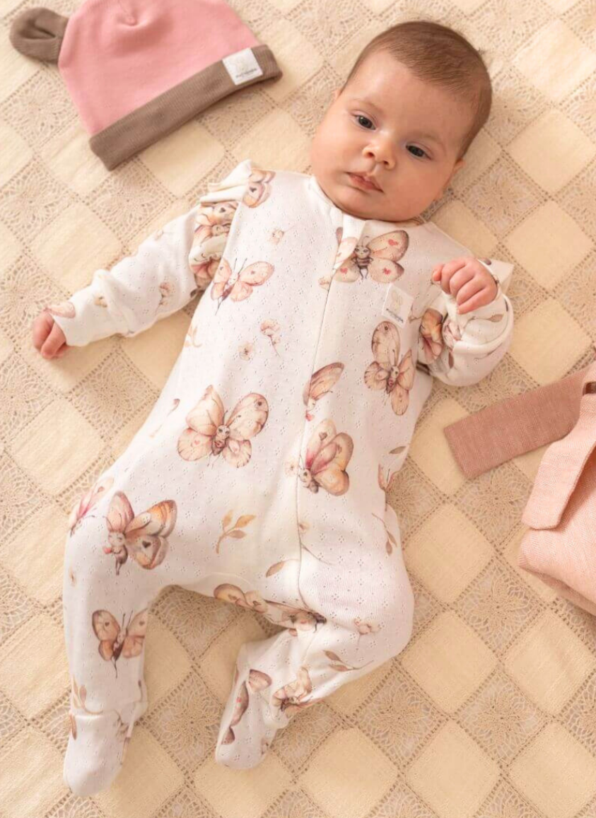 Tutina Manica Lungha Estiva 56CM FARFALLE