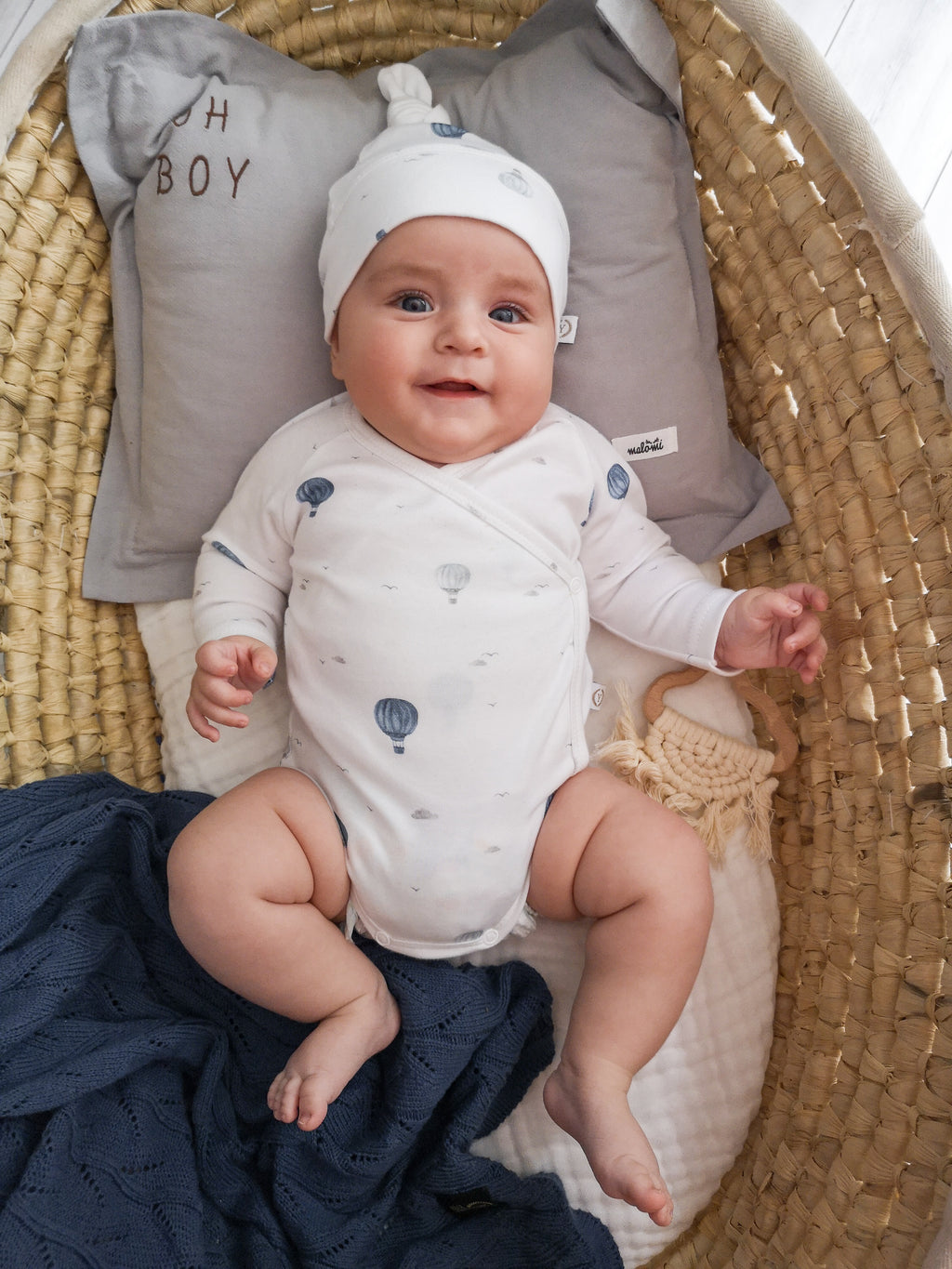 Teddy - Lussuoso body per neonato con nodo Palloncini