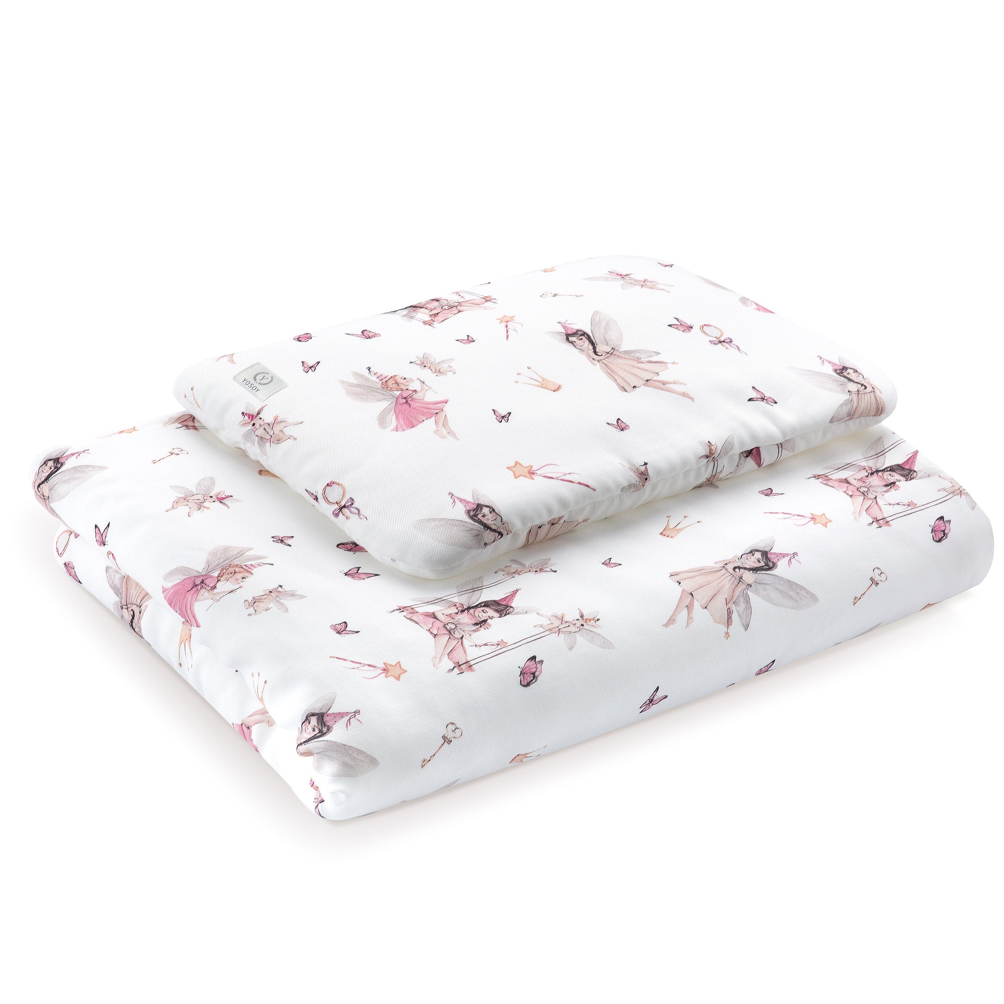 Set lettino Trapunta 100x75cm con il cuscino 40x30cm Fairy Land