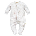 Tutina neonato in cotone organico fantasia Gooses
