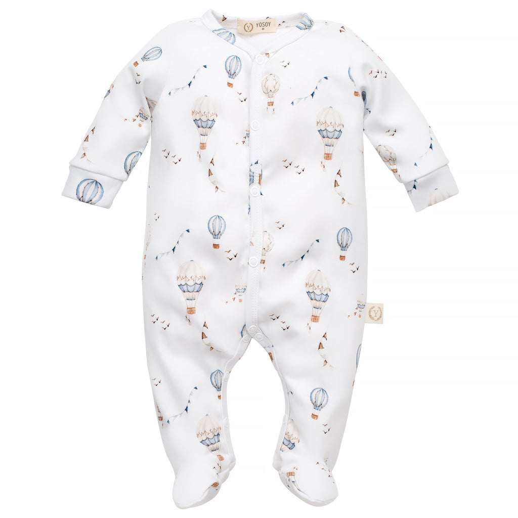 Tutina Cotone Organico Manica Lungha 56CM RETRO BALOONS