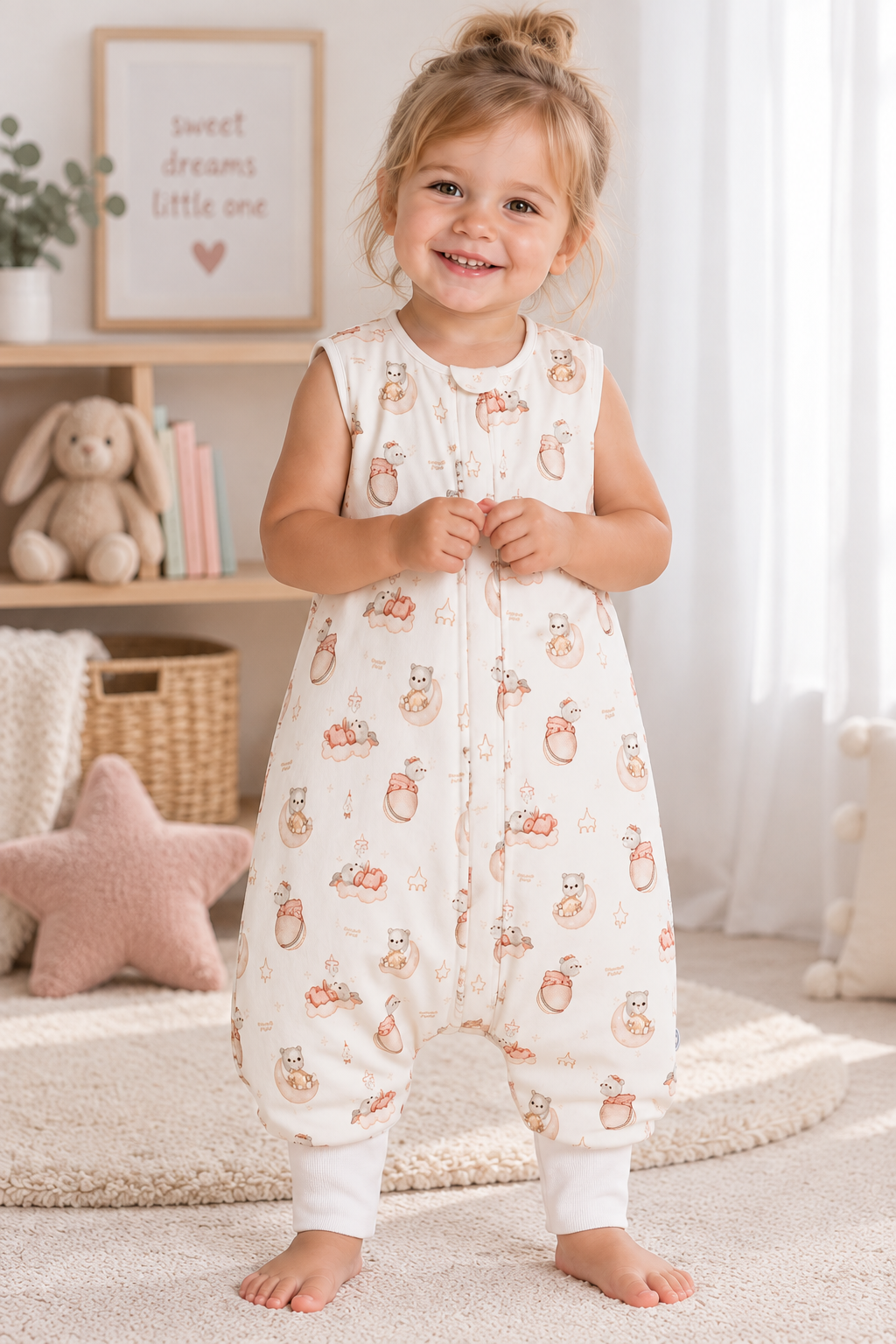 Bambina con Sacco Nanna con Piedini 1–3 anni fantasia Sky Amilove