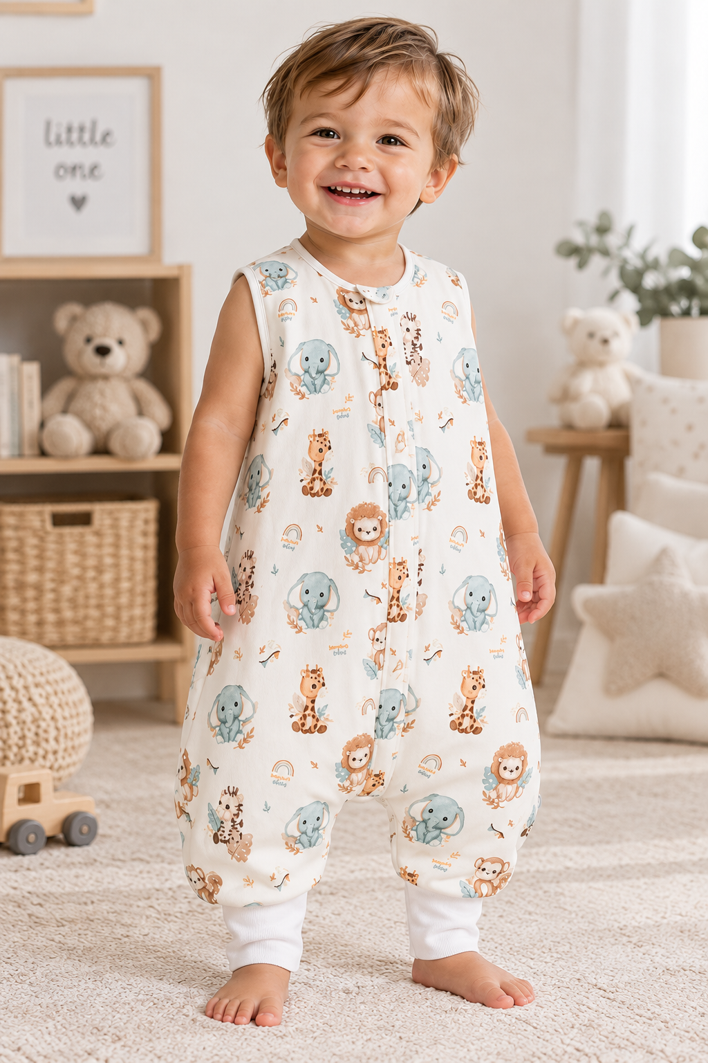 Bambino con Sacco Nanna con Piedini 1–3 anni fantasia Sweet Animals Amilove