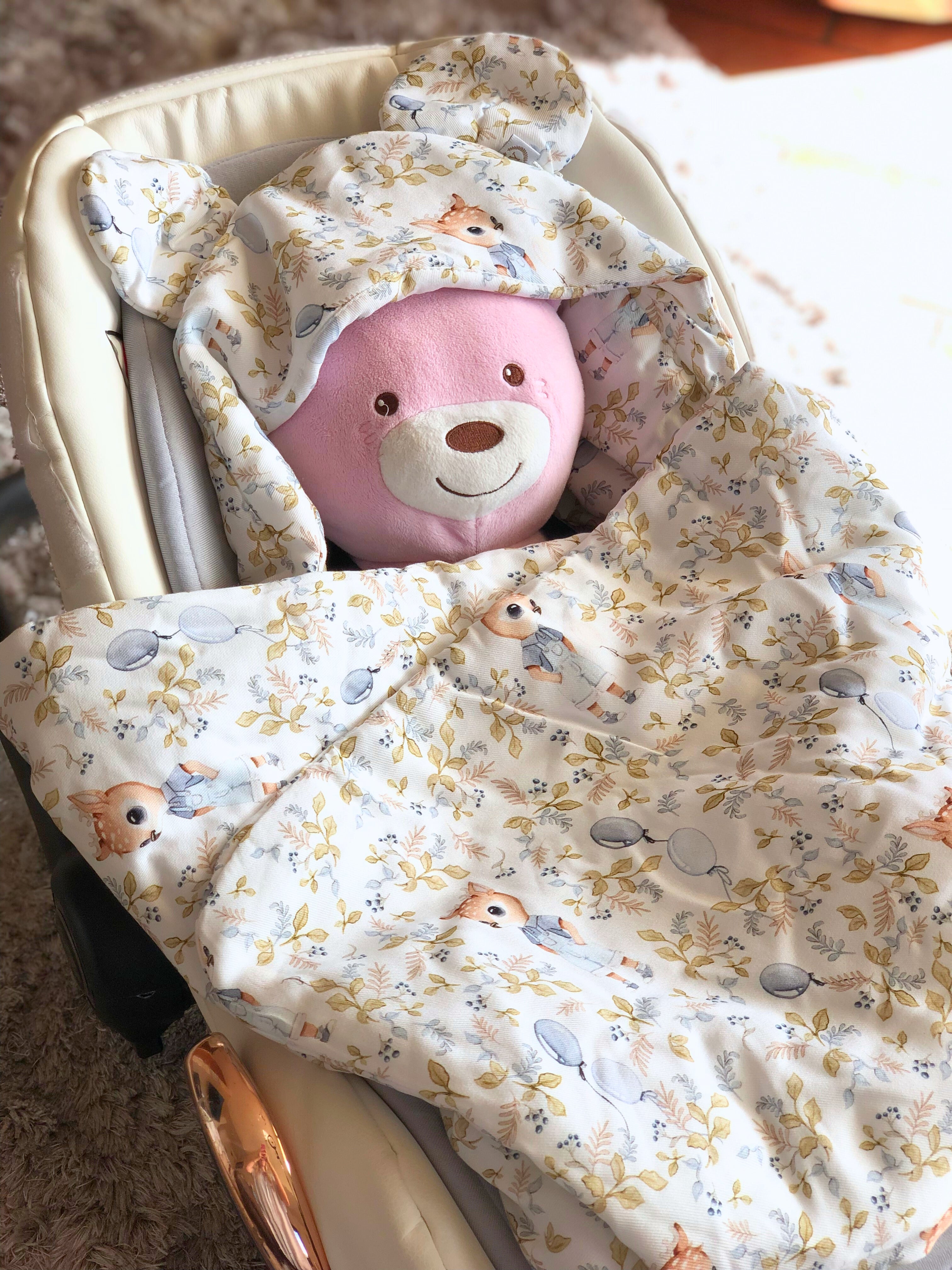 Copertina Per Ovetto / Seggiolino Auto DEER & BALOONS