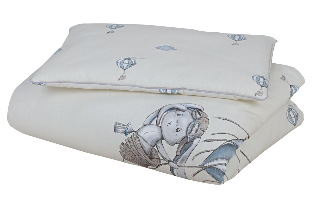 Biancheria lettino trapuntata 100cm x 70cm (cusicno, piumino) AVIATOR