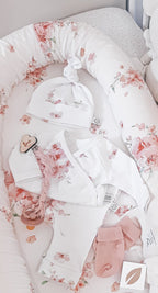 Body cotone organico manica corta 56cm JAPANESE FLOWERS