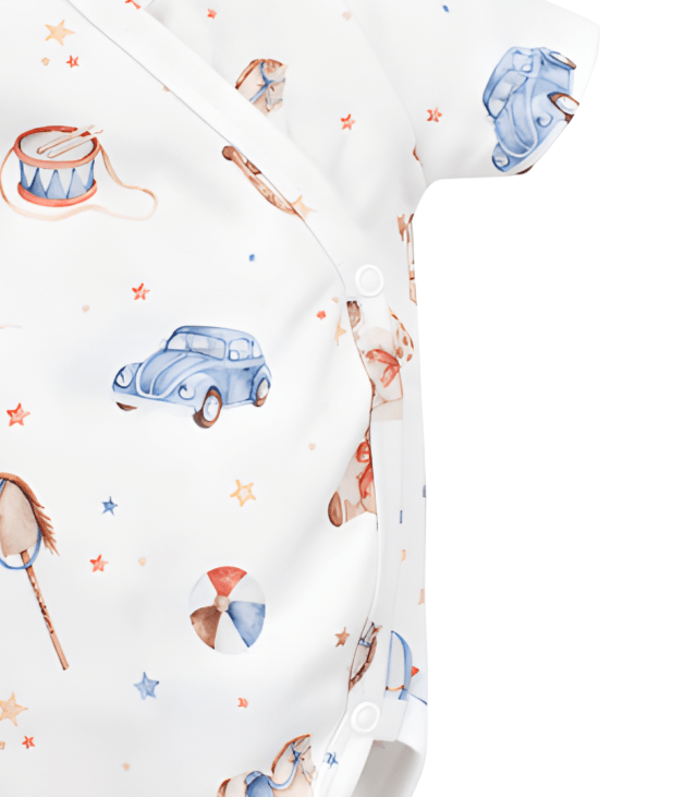 BODY COTONE ORGANICO RETRO GIOCATTOLI