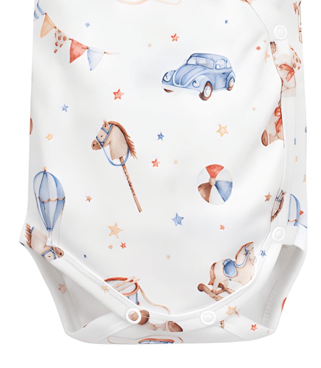 BODY COTONE ORGANICO RETRO GIOCATTOLI