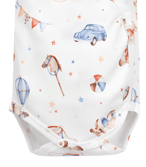 BODY COTONE ORGANICO RETRO GIOCATTOLI