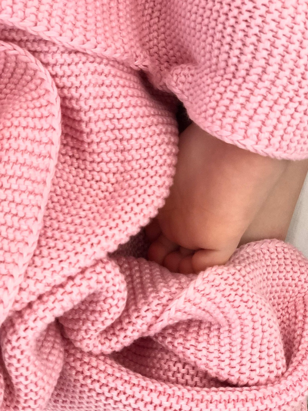 Copertina cotone, bambù / rosa chiaro 80 x 100 cm