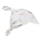 Cuffietta neonato con visiera in viscosa di bambù – Retro Baloons