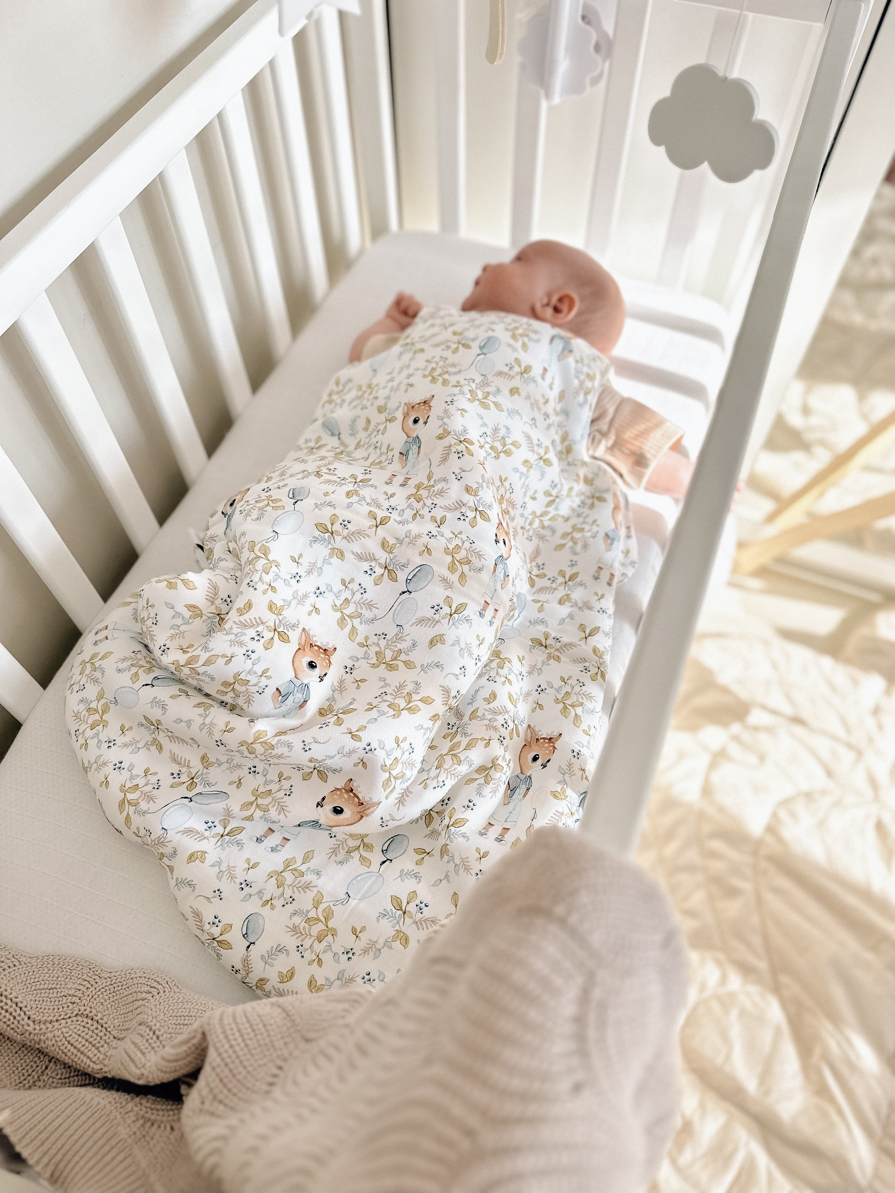 Sacco Nanna 6/18 Mesi In Bambù DEER & BALOONS