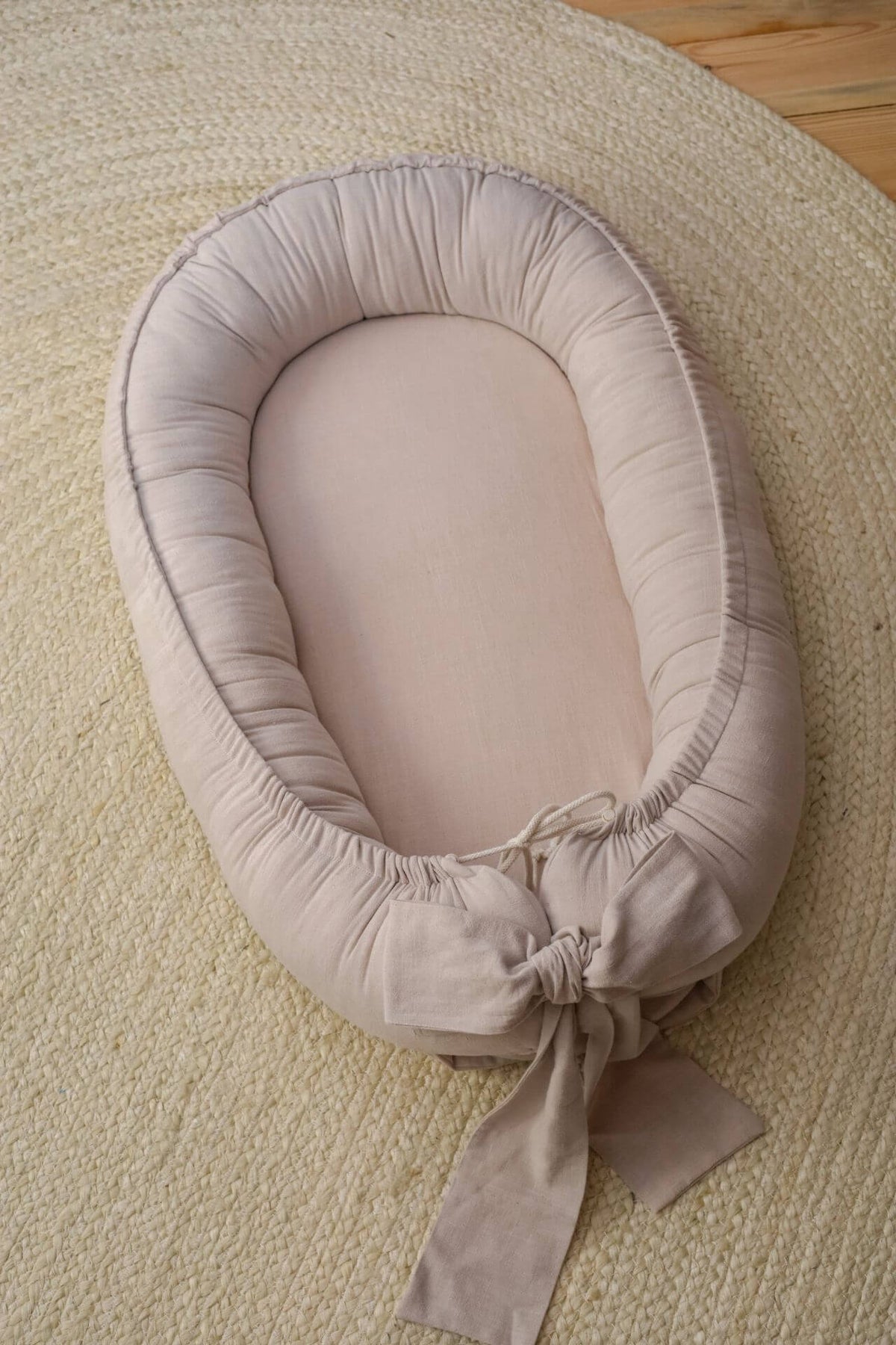 Riduttore neonato Beige Sabbia 90x60 cm con materasso e lenzuolo