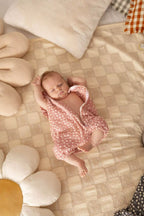 Tutina estiva ricamata con i fiori e volant 56 cm