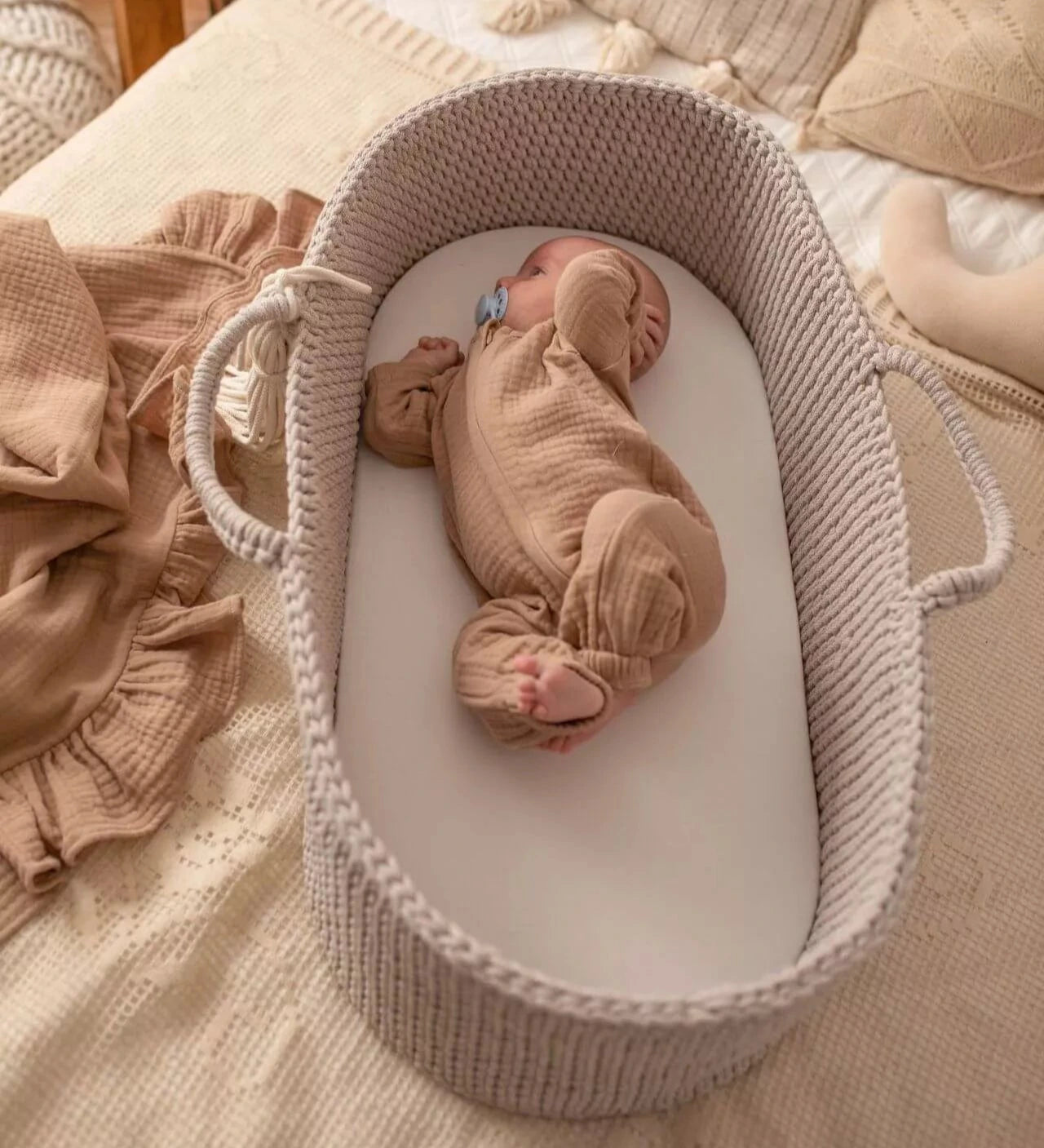 CESTA MOSE' / PORTABEBE' 100% COTONE