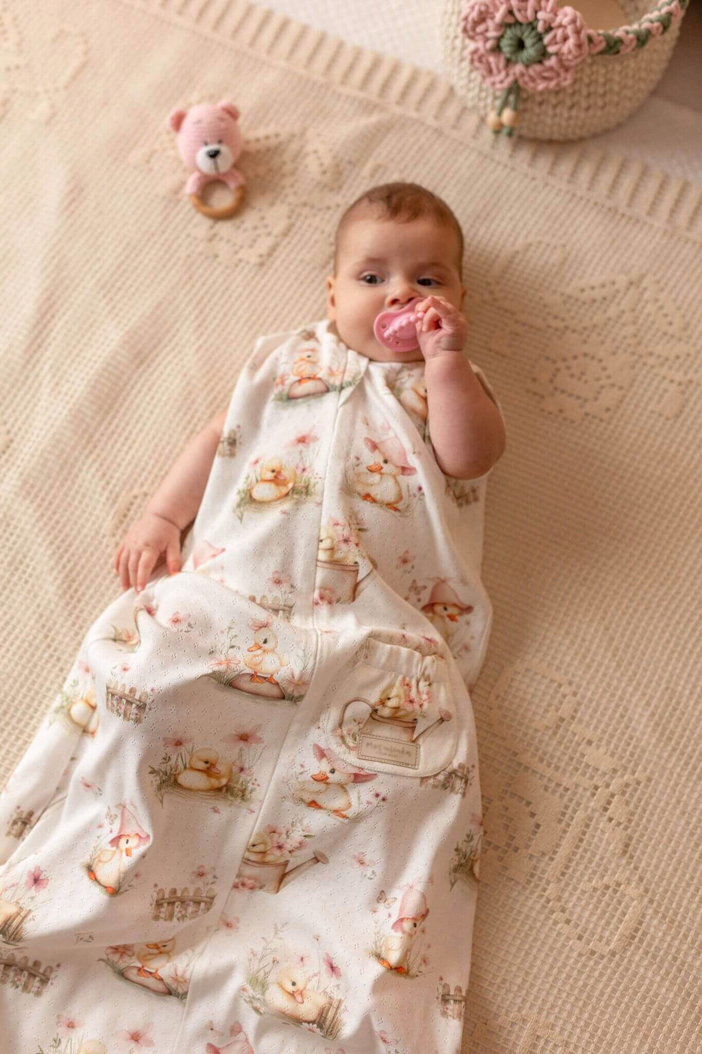 Neonato con Sacco Nanna Leggero 0–6 mesi in cotone traforato Amilove