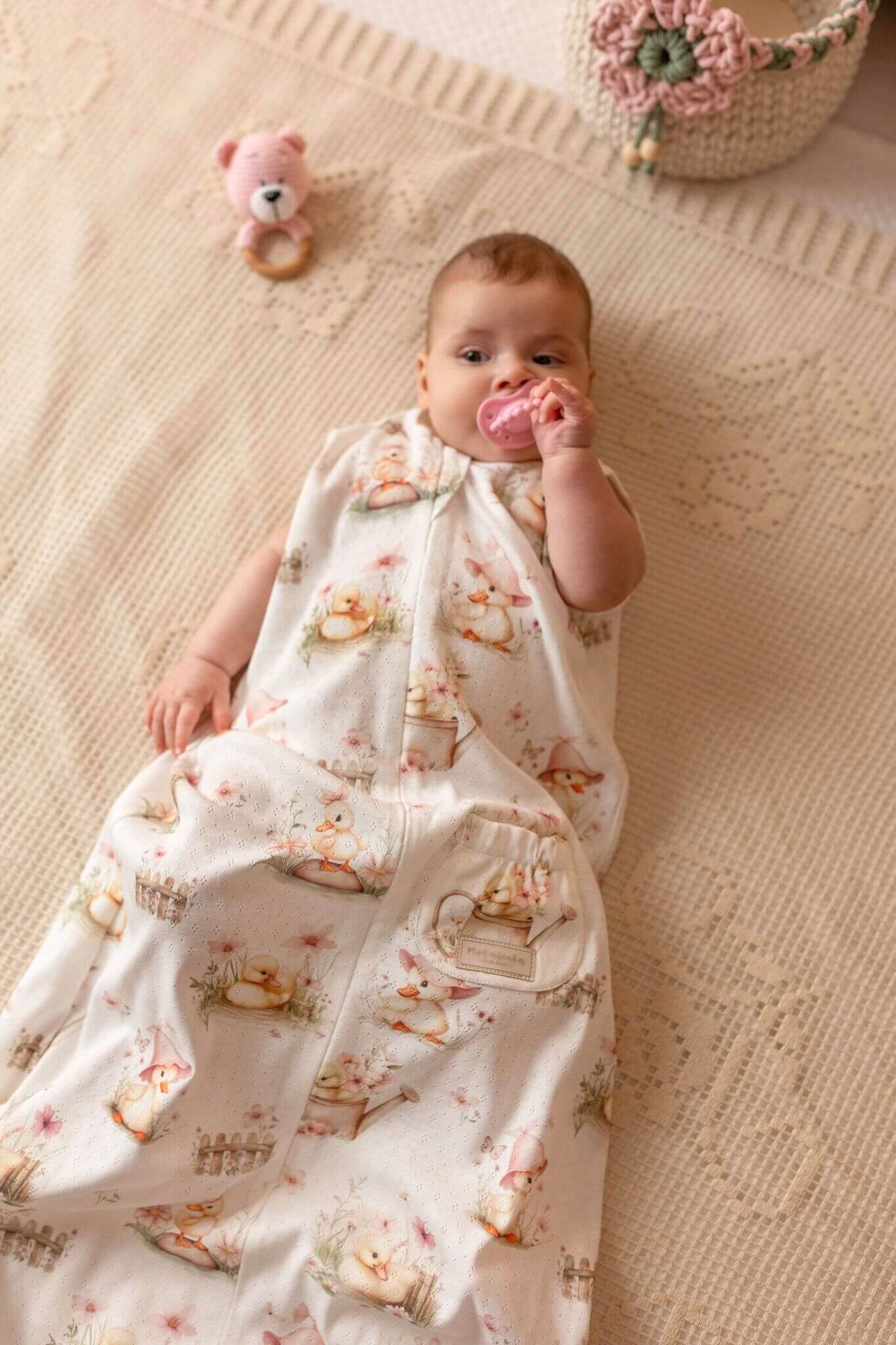 Neonato con Sacco Nanna Leggero 0–6 mesi in cotone traforato Amilove