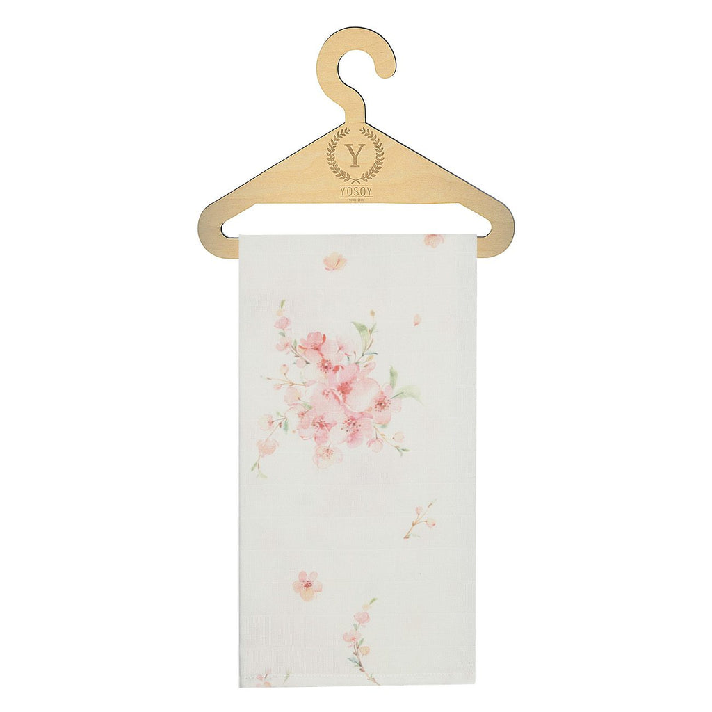 Panno mussola neonato 80cm x 80cm JAPANESE FLOWERS