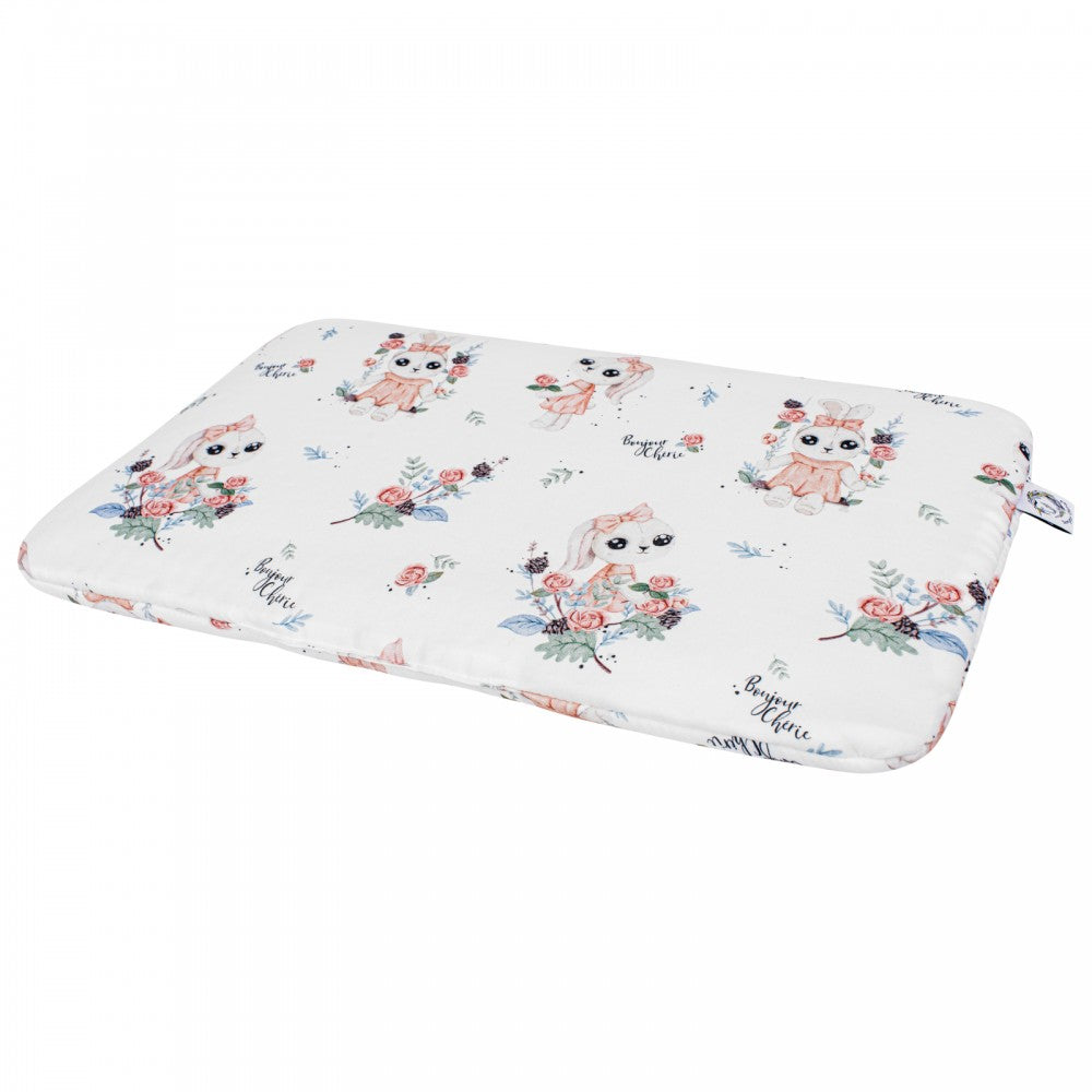 Set lettino Trapunta 135 x 100 cm con il cuscino 60 x 40 cm Coniglietto Romantico