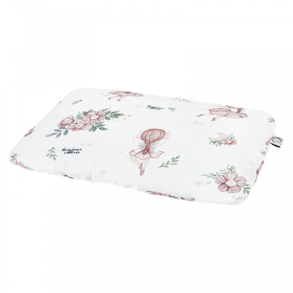 Cuscino piatto neonato 25x30 cm in viscosa di bambù – fantasia Le Fate
