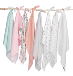 Panno in mussola neonato 70x 80 cm STELLINE GRIGIE