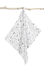 Panno in mussola neonato 70x 80 cm FORESTA BIANCA