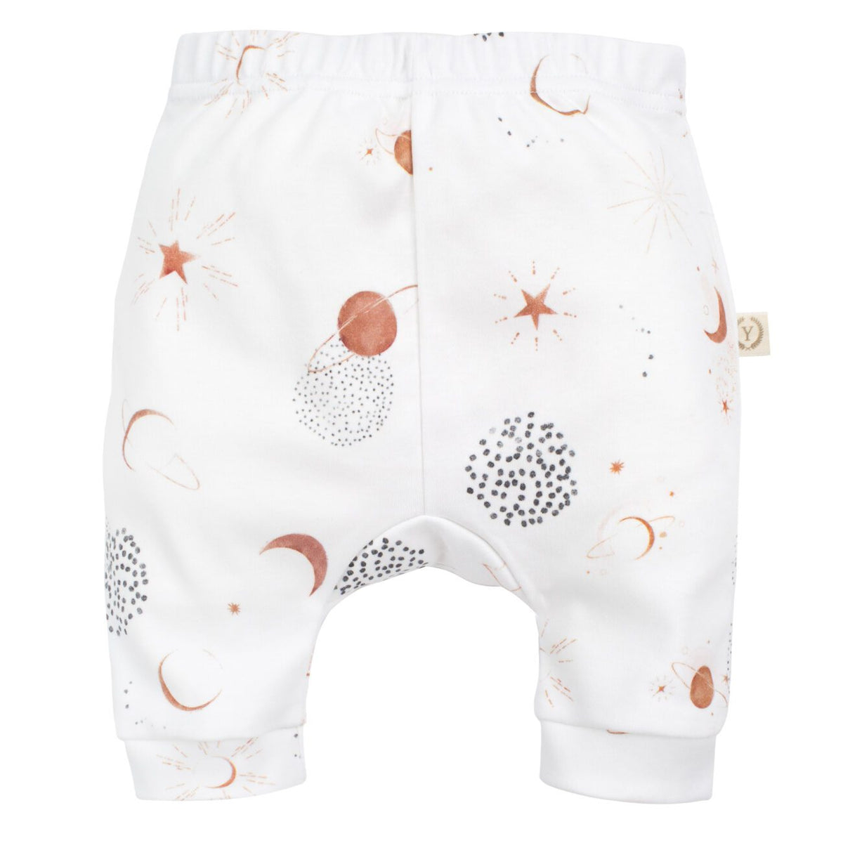 Pantalone neonato in cotone organico fantasia Sky Stars
