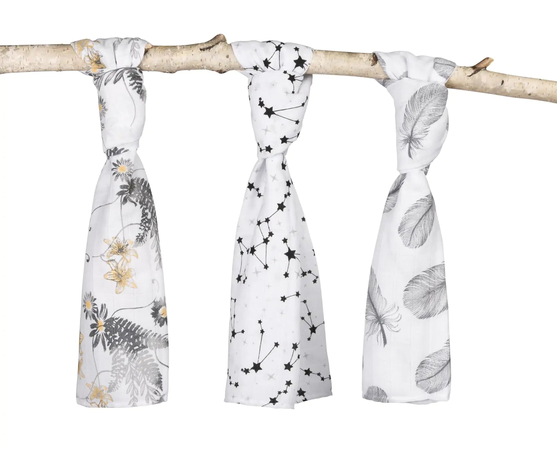 Panno in mussola neonato 70x 80 cm (3 PEZZI)