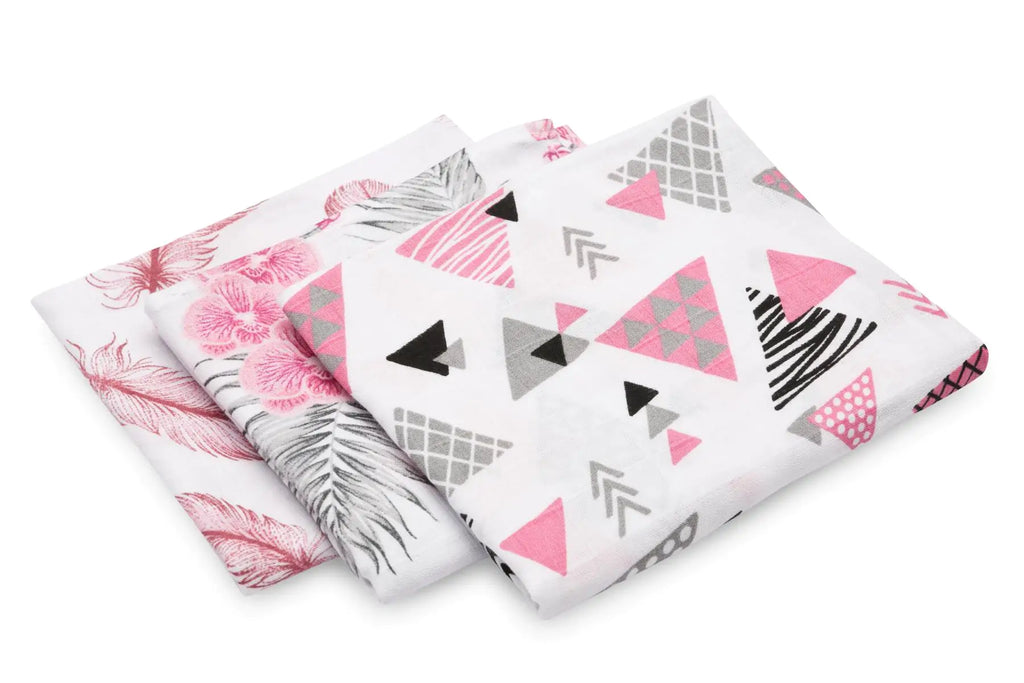 Panno in mussola neonato 70x 80 cm (3 PEZZI)