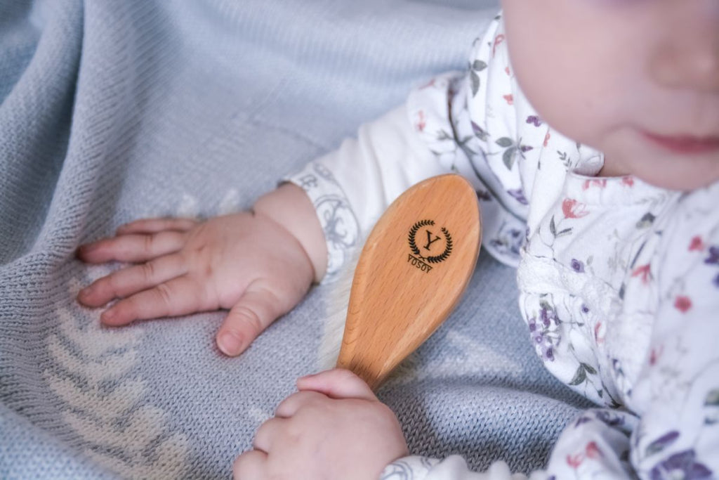 SPAZZOLA NEONATO IN PELO DI CAPRA